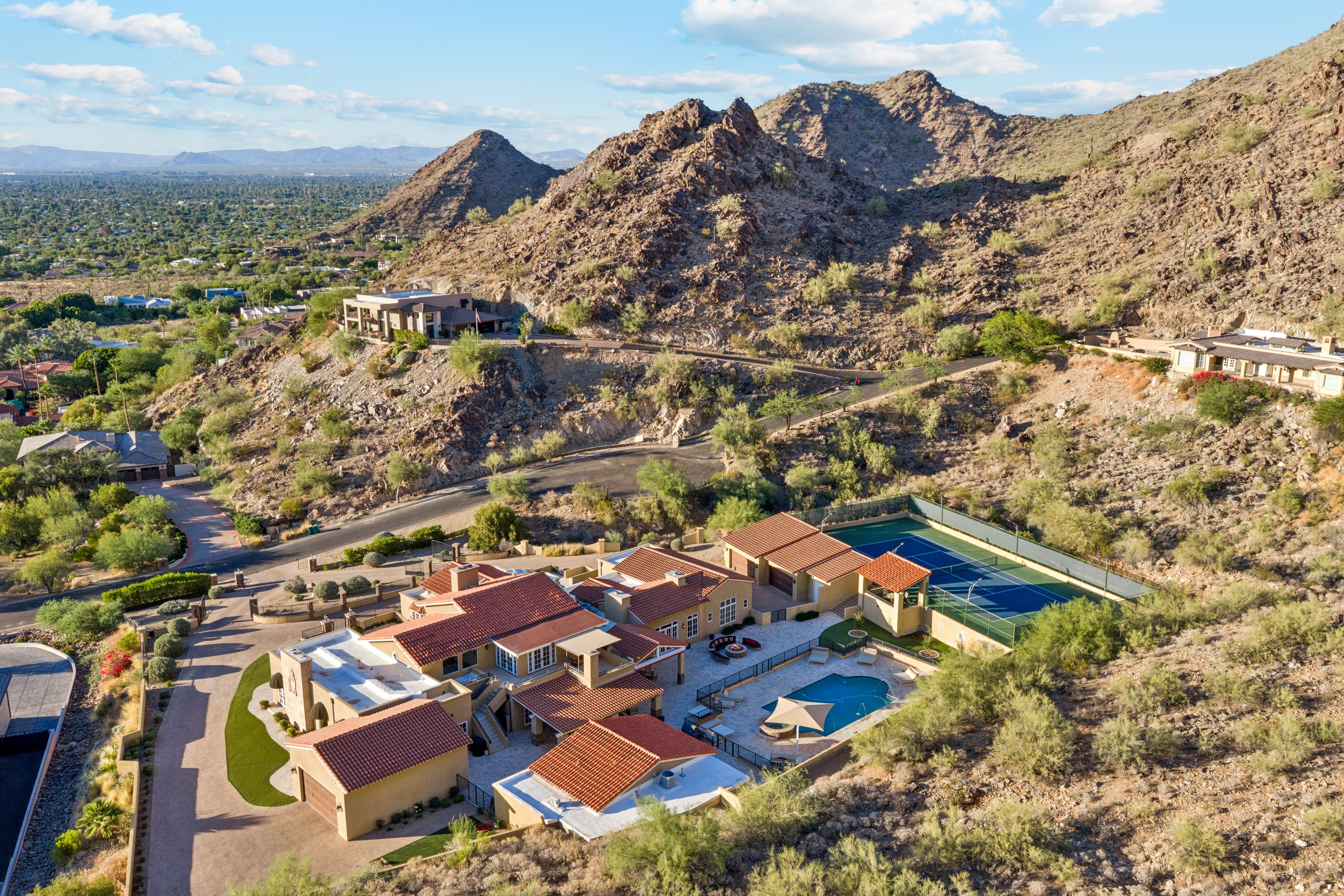 Full luxury estate with pool, tennis court and valley views